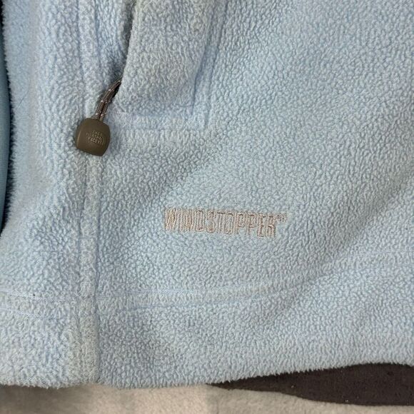 North Face Jacket Womens Large Blue Fleece Quarter Zip Pockets Outdoors Winter* - Picture 6 of 16